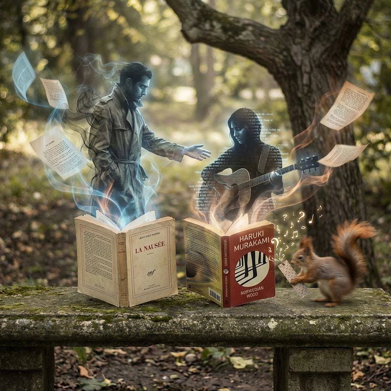 Week cover example generated from user's life moments