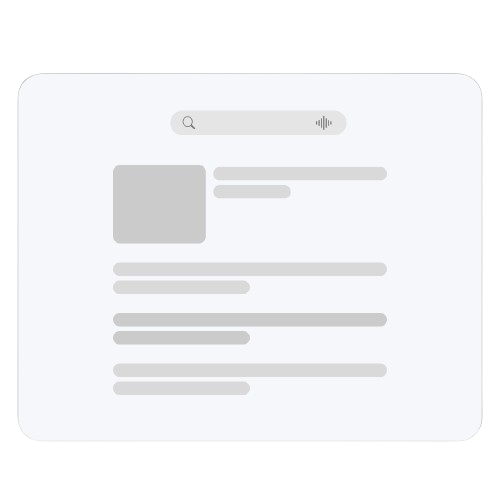 Search functionality across saved moments and memories